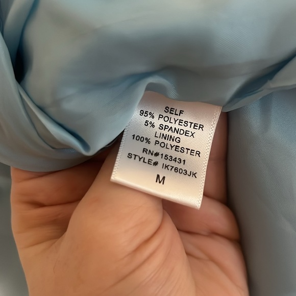 NWT Meek Fifth Avenue Oversized Light Blue Blazer Size medium - Picture 7 of 7